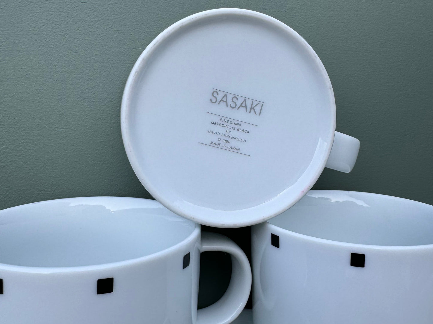 Vintage SASAKI Metropolis Mug Set