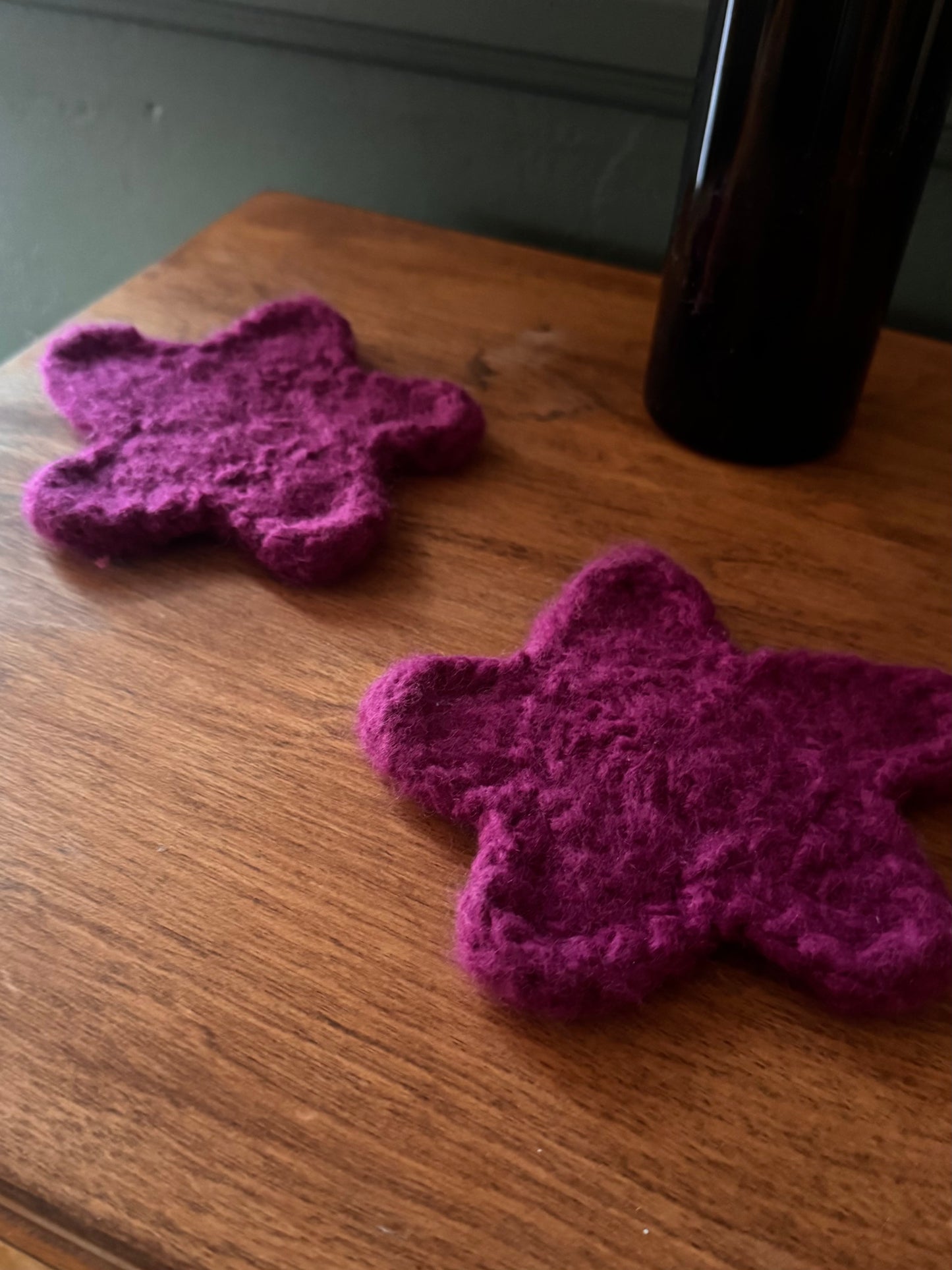 Felted Coasters
