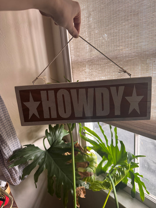 Hand Painted Wood Sign