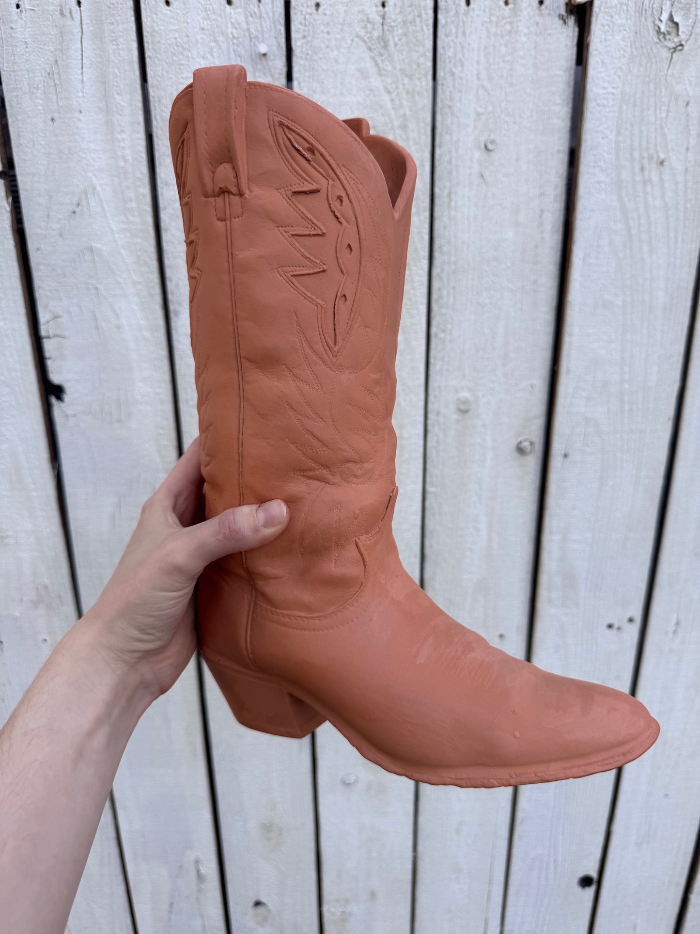 Cowboy Boot Terra Cotta Planter
