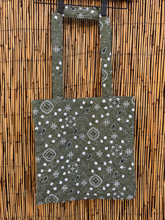 Quilted Paisley Tote