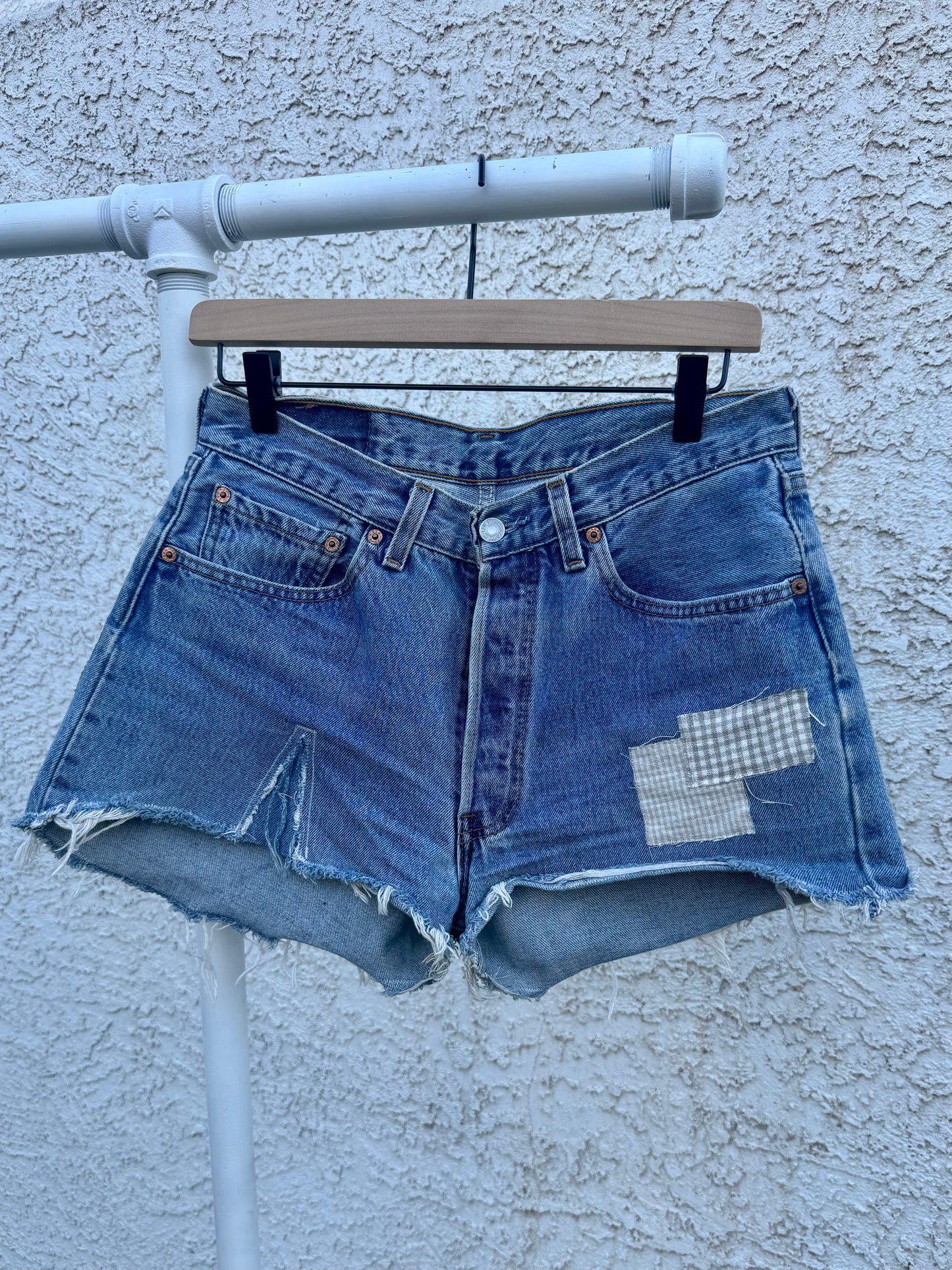 Vintage 501s Patchwork Cutoff Shorts