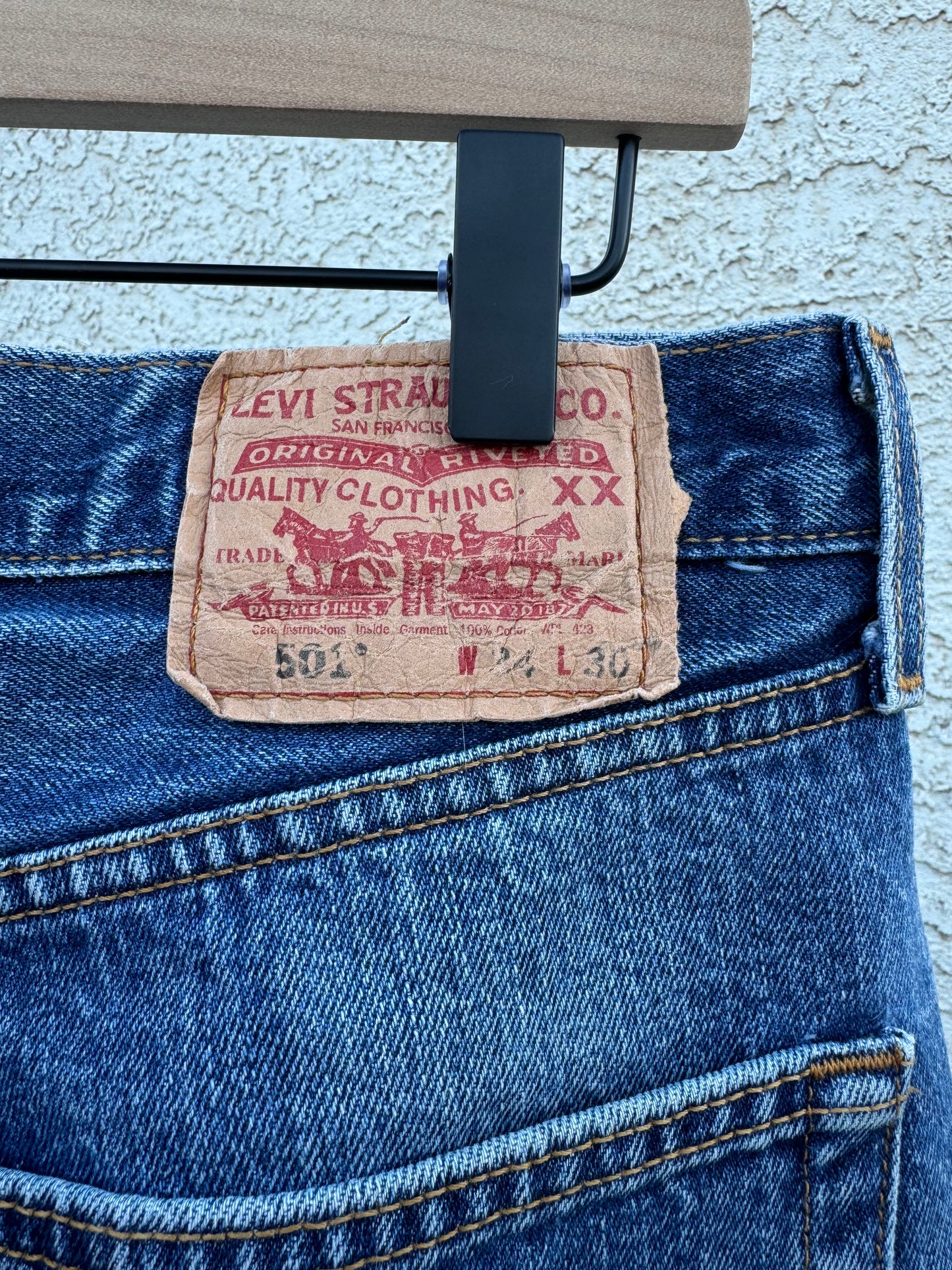 Vintage Levis 501s Drop Hem