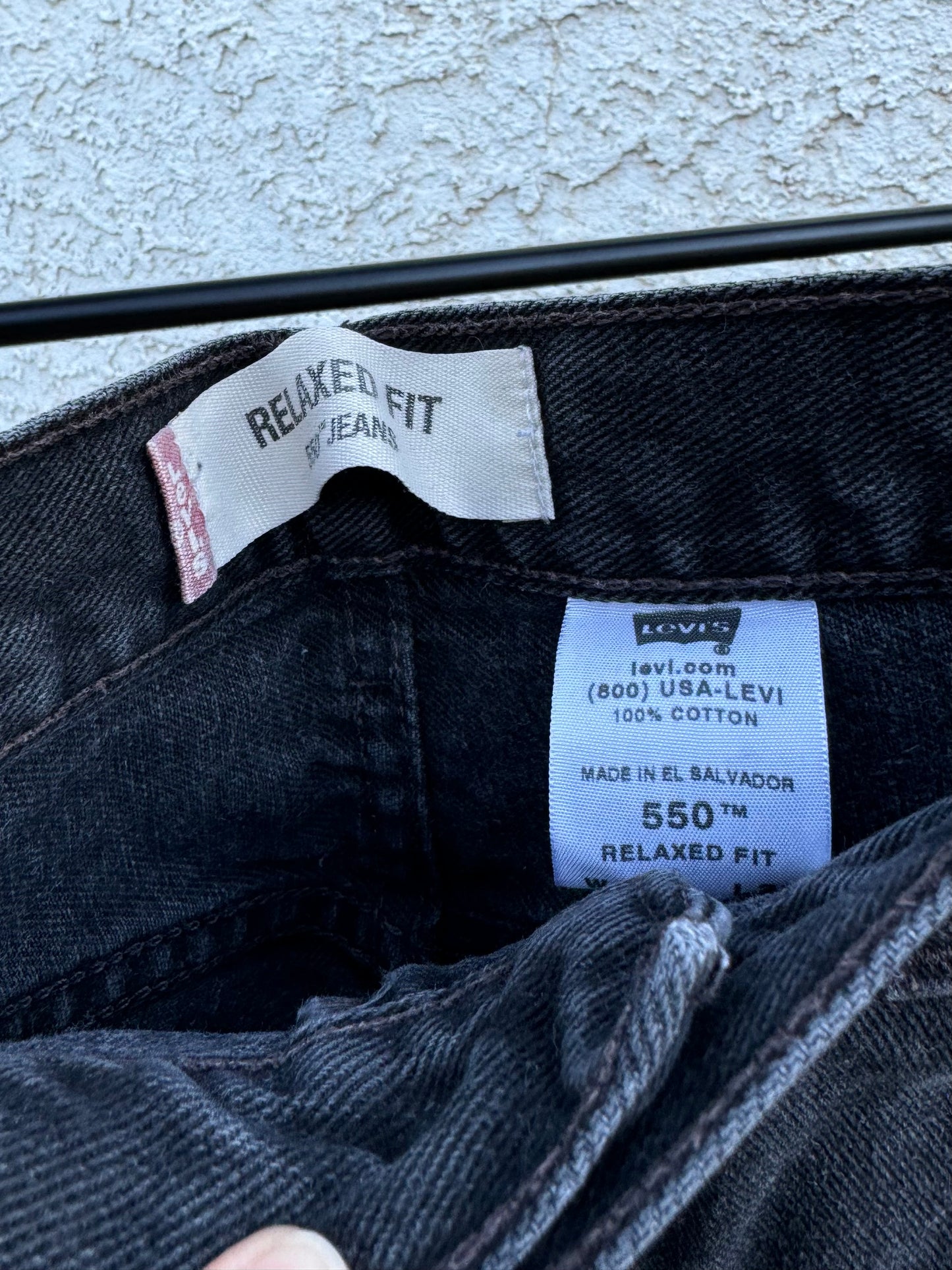 Black patchwork 505 Levis