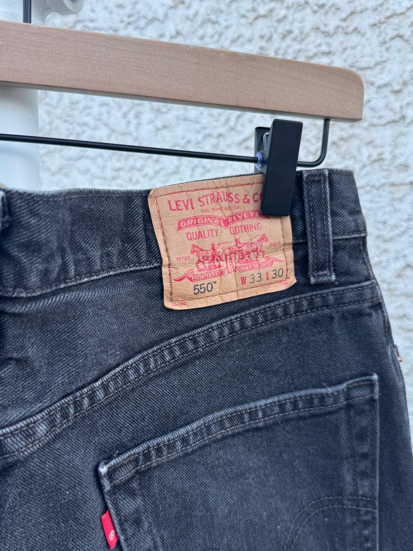 Black patchwork 505 Levis