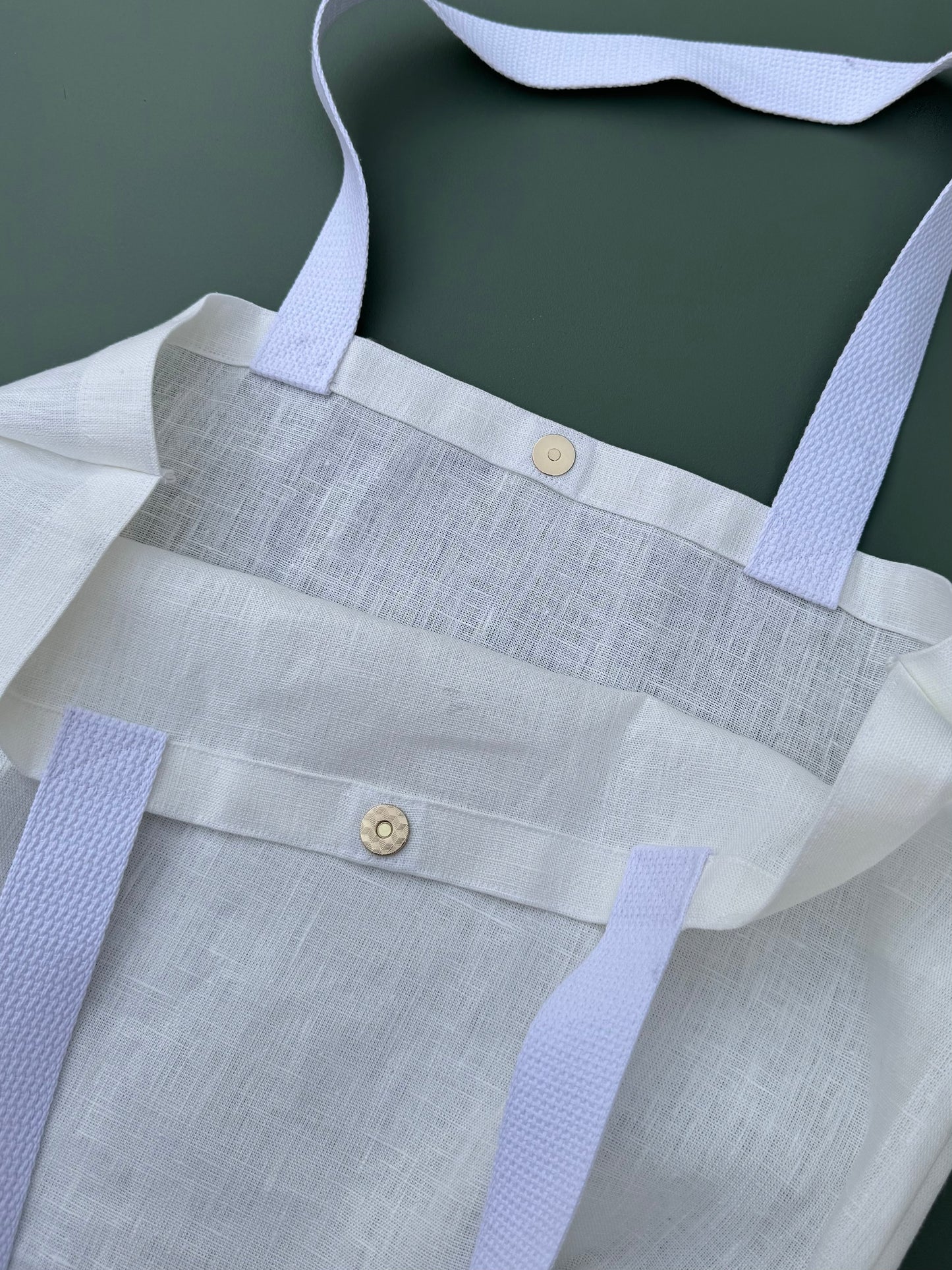 Handmade Linen Tote Bag